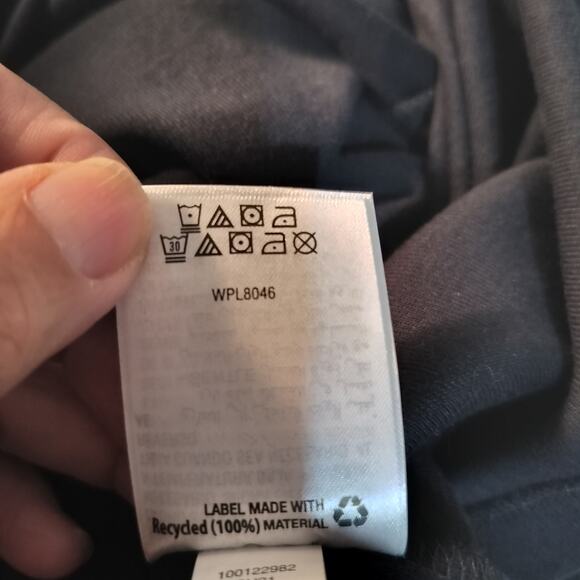 4449)Karen Scott Sport Deep Black 3/4 Sleeve Studded Boat Neck Plus Dress 1X - Picture 9 of 9